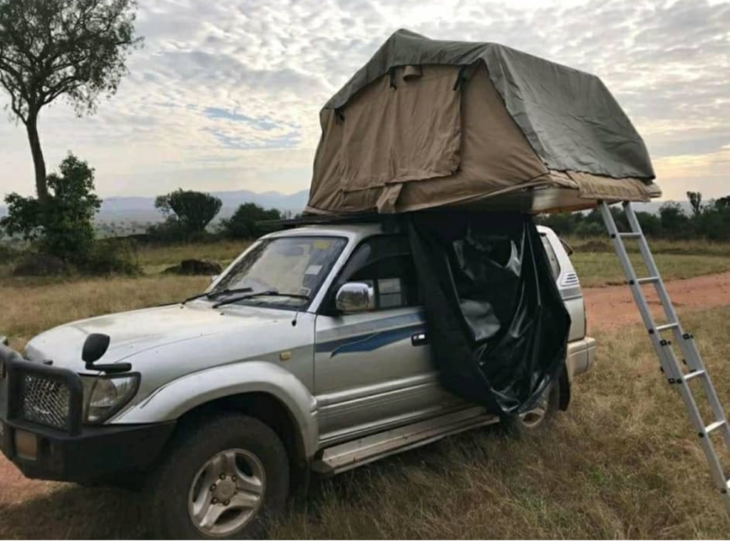 Car rental with rooftop tent in Tanzania